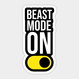 Beast Mode ON Sticker